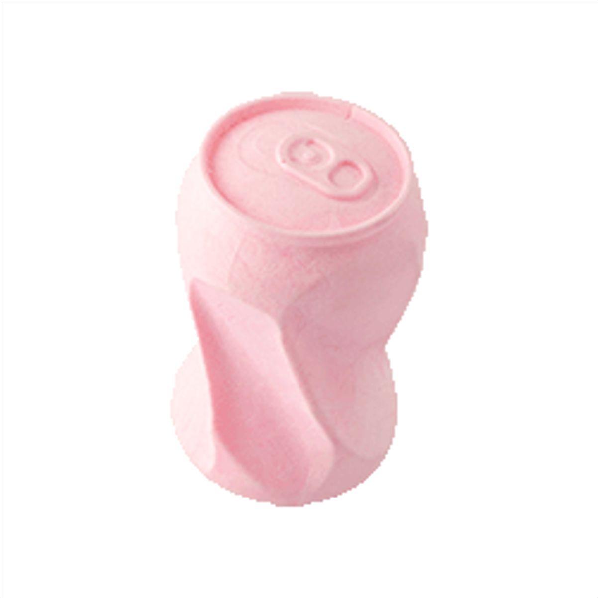 Brinquedo Mordedor Lata Pet Plástico TPR - Fluffie Cor:Rosa