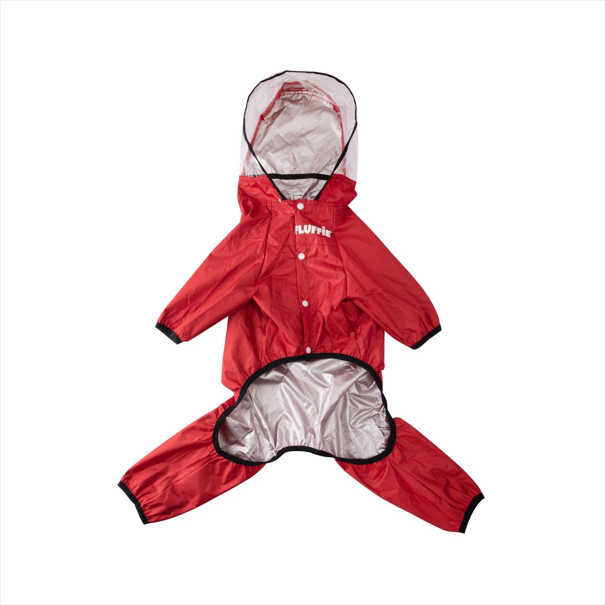 Capa de Chuva GG Pet PU - Fluffie Cor:Vermelho