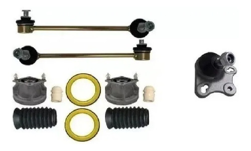 Kit Amortecedor Coxim Batente Coifa Pivo Bieleta Classe A