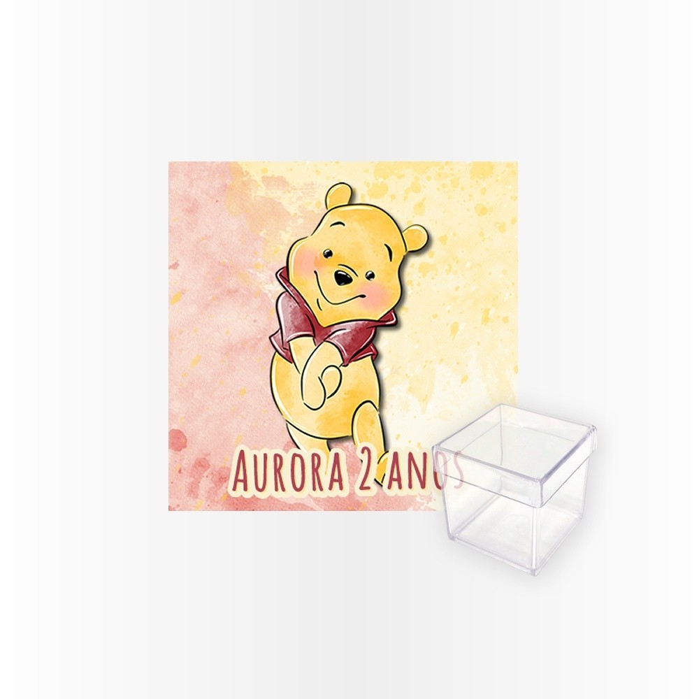 15 Rótulos Adesivos Caixa Acrílica 5cm Rotulo Adesivo Kit Festa Infantil 3d Tubete Ursinho Pool baby Cute