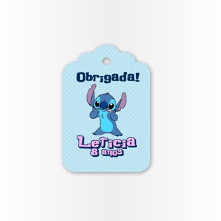 22 Tag de Agradecimento e lembrança Aplique Kit Festa Infantil 3d Tubete lilo e stitch em Oferta na Shopee