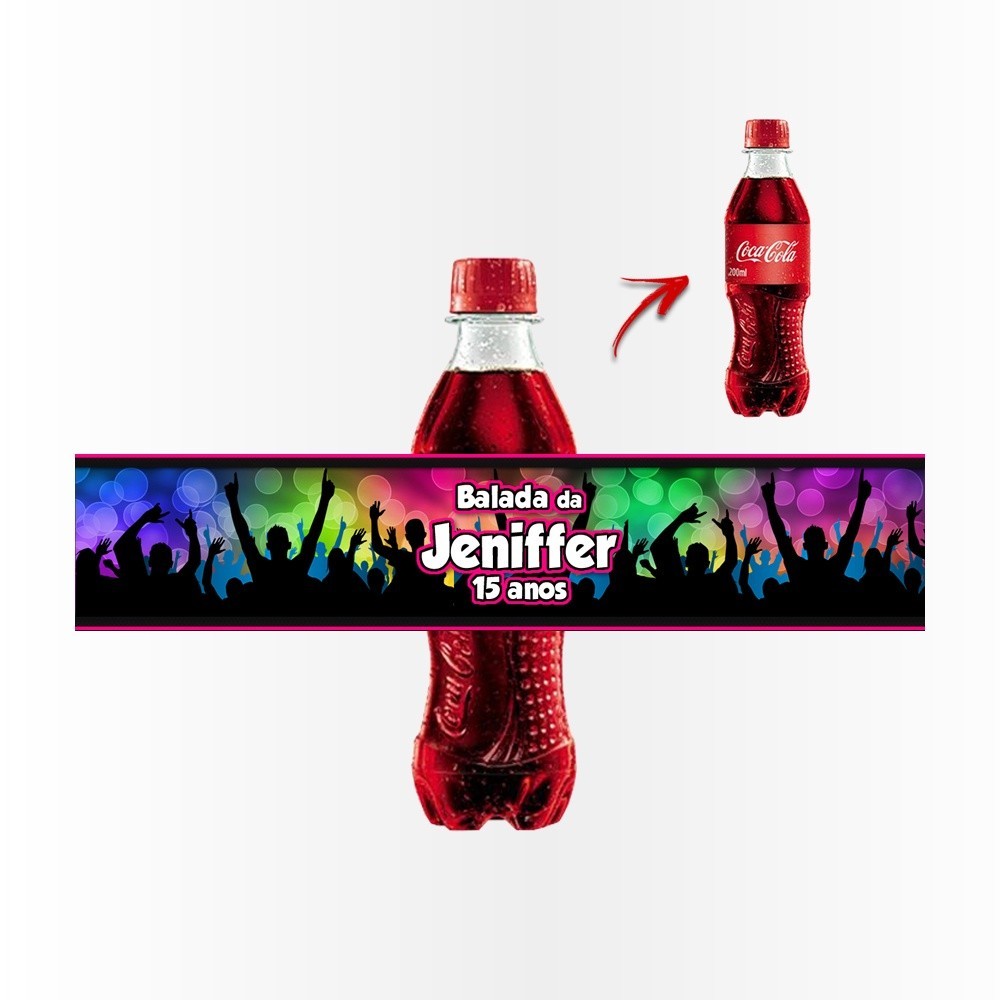 14 Rótulos Adesivos Mini Coca Cola Rotulo Adesivo Kit Festa Infantil 3d Tubete Balada