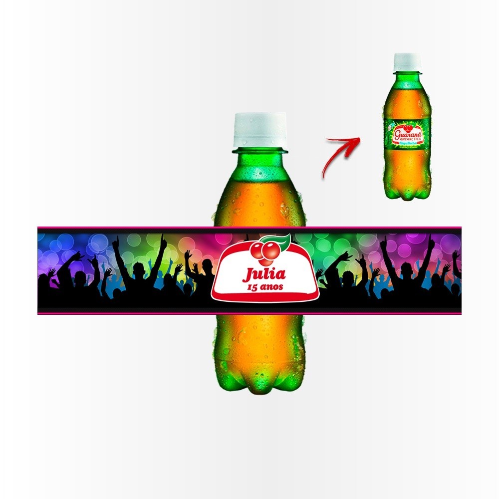 12 Rótulos Adesivos para Guarana Caçulinha Rotulo Adesivo Kit Festa Infantil 3d Tubete Balada