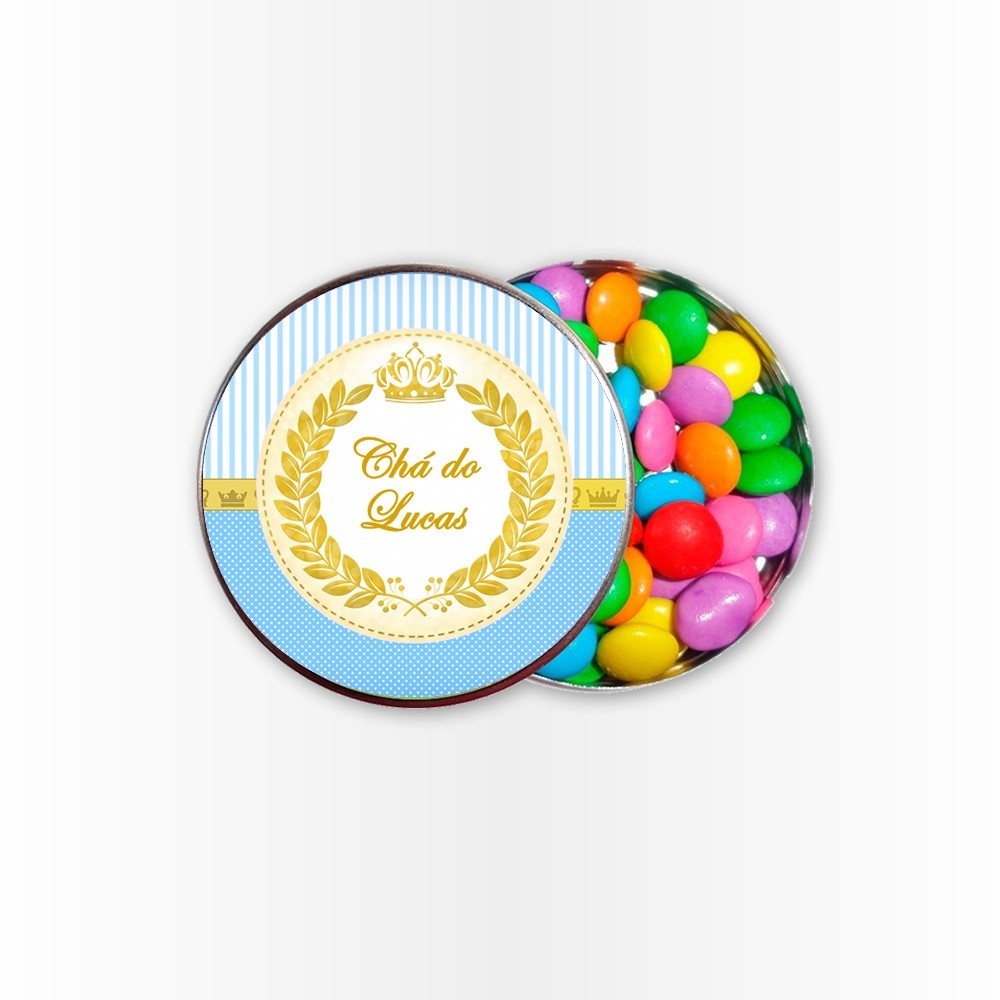 15 Rótulos Adesivos para Latinha 5cm  Rotulo Adesivo Kit Festa Infantil 3d Tubete Cha de bebe Azul