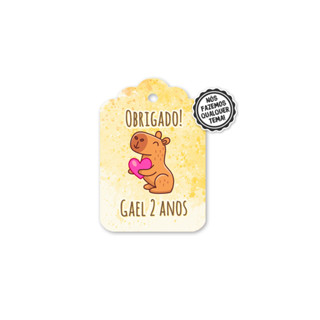 22 Tag Personalizada Lembrancinha Capivara em Oferta na Shopee