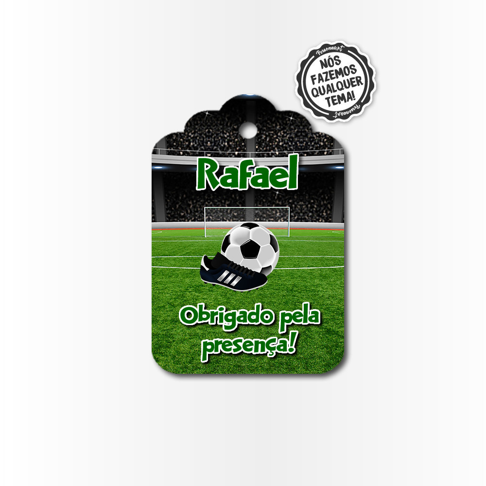 22 Tag de Agradecimento e lembrança Aplique Tag Topo Kit Festa Infantil Futebol em Oferta na Shopee