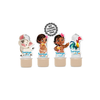 25 Aplique 3d para Mini Tubete Aplique Kit Festa Infantil 3d Personalizados Moana Baby Cute em Oferta na Shopee