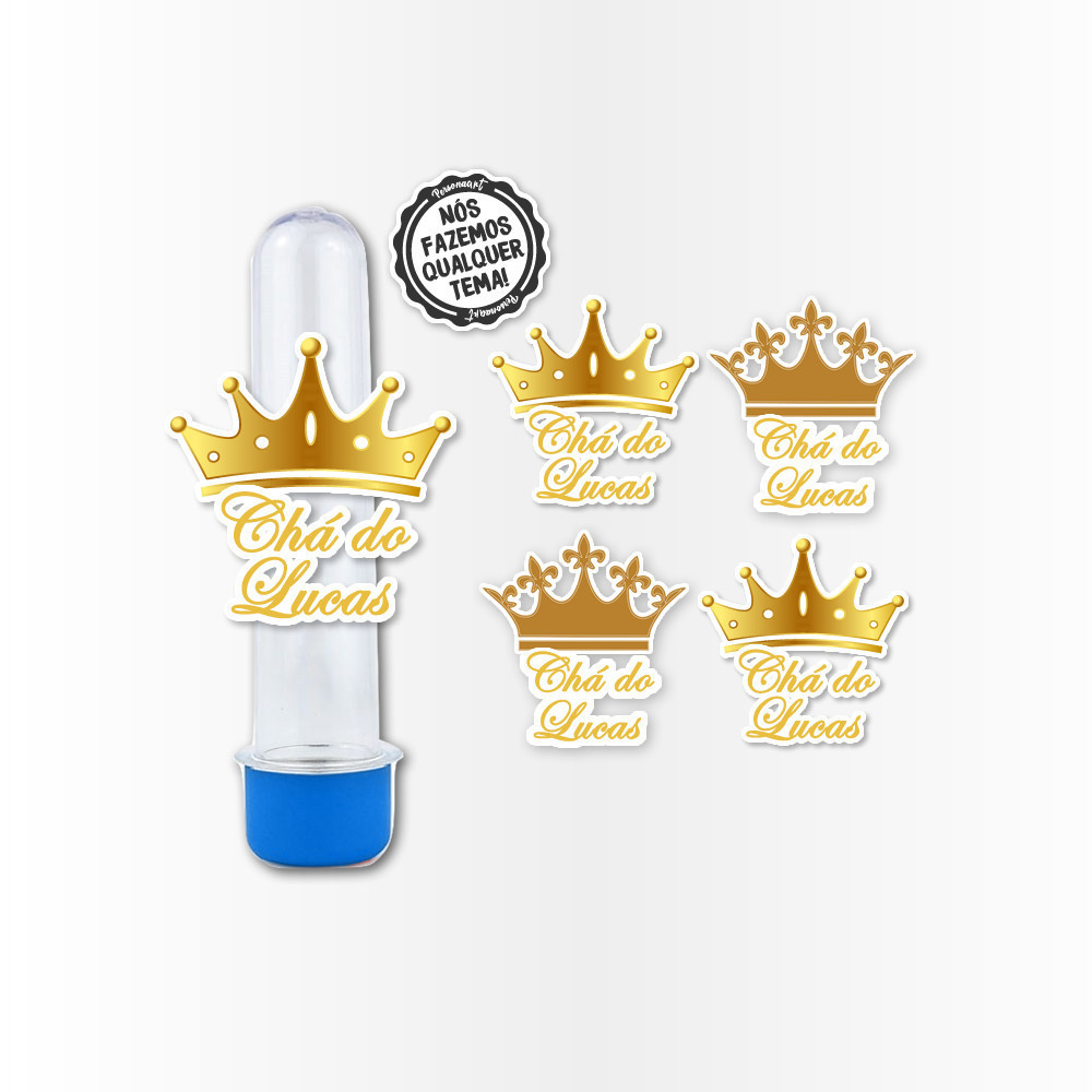 15 Apliques 3d para Tubete 13cm Aplique Tag Topo Kit Festa Infantil 3d Tubete de Princesa Azul Bebe