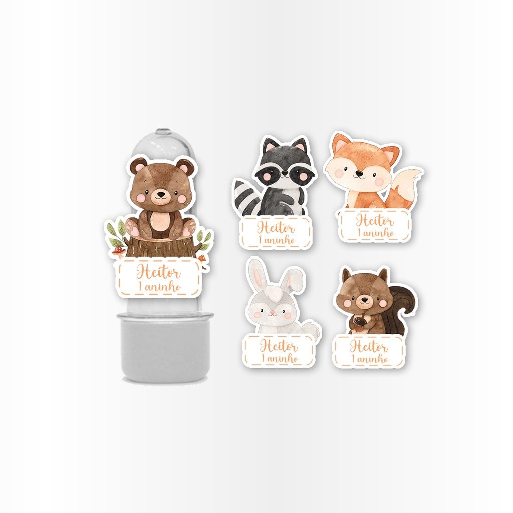 25 Aplique Mini Tubete Bosque Encantado em Oferta na Shopee