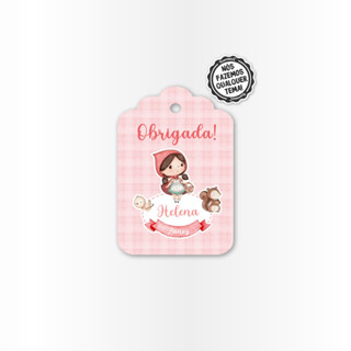 22 Tag de Agradecimento e lembrança Aplique Tag Topo Kit Festa Infantil Chapeuzinho 2 em Oferta na Shopee