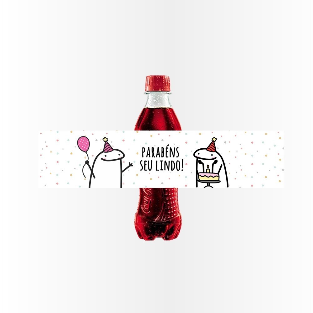 14 Rótulo Adesivo Mini Coca Cola Personalizado Bento Cake Flork Meme