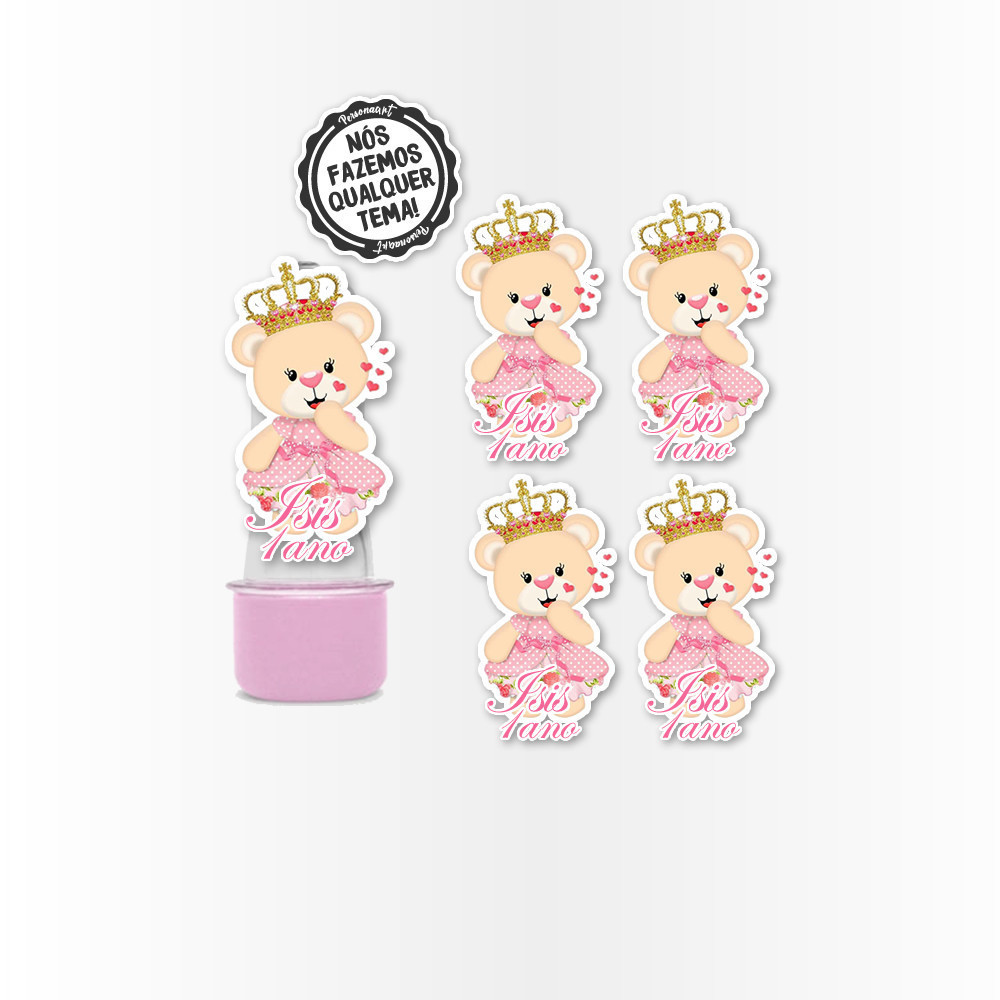 Aplique 3d Ursinha Princesa: Onde Comprar | BuscaProdutos