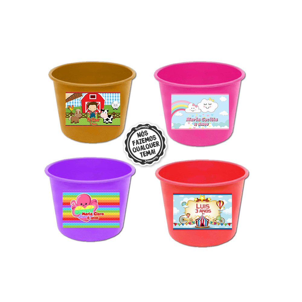 12 Rótulos Adesivos para Balde de Pipoca Rotulo Adesivo Kit Festa Infantil 3d Personalizados em Oferta na Shopee