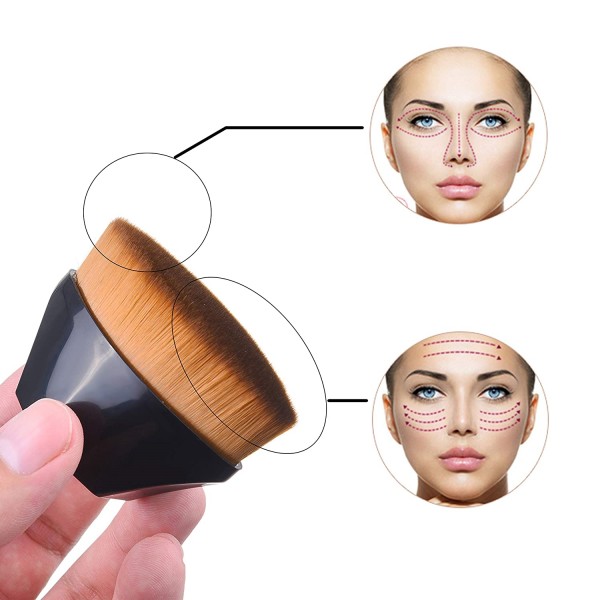 6 Kit Profissional Pincel De Maquiagem Adequado Para BB Cream Blush Em Pó De Base De Maquilhagem - Envio Já