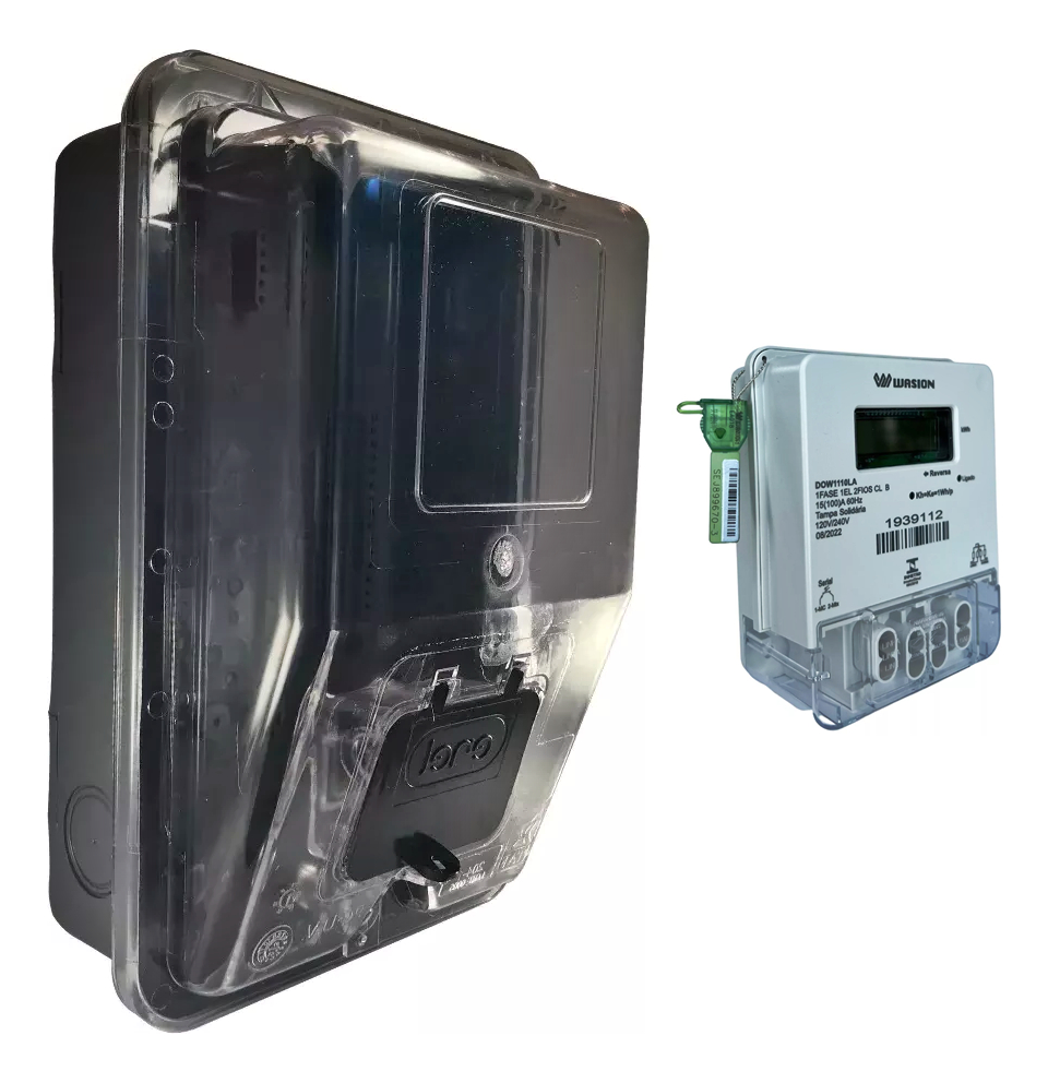Medidor De Energia 110/220v + Caixa De Instalação Sulgipe