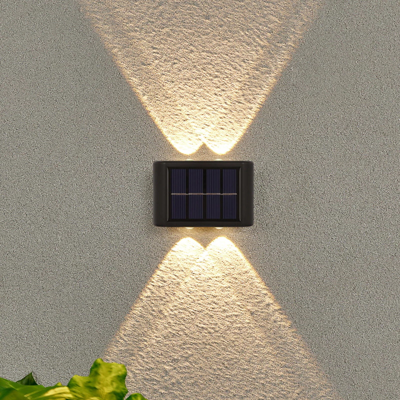 4 lED À Prova D'água Para Jardim Muro e Varanda Luminária Solar De Parede Promoção — imagem 1