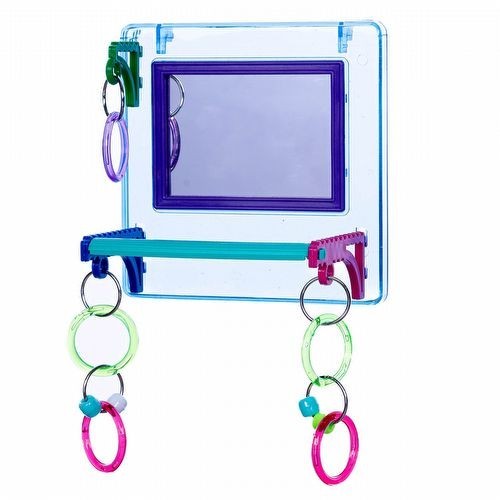 Brinquedo Multi Play com Espelho Calopsita e Ring Neck - Escolha a quantidade