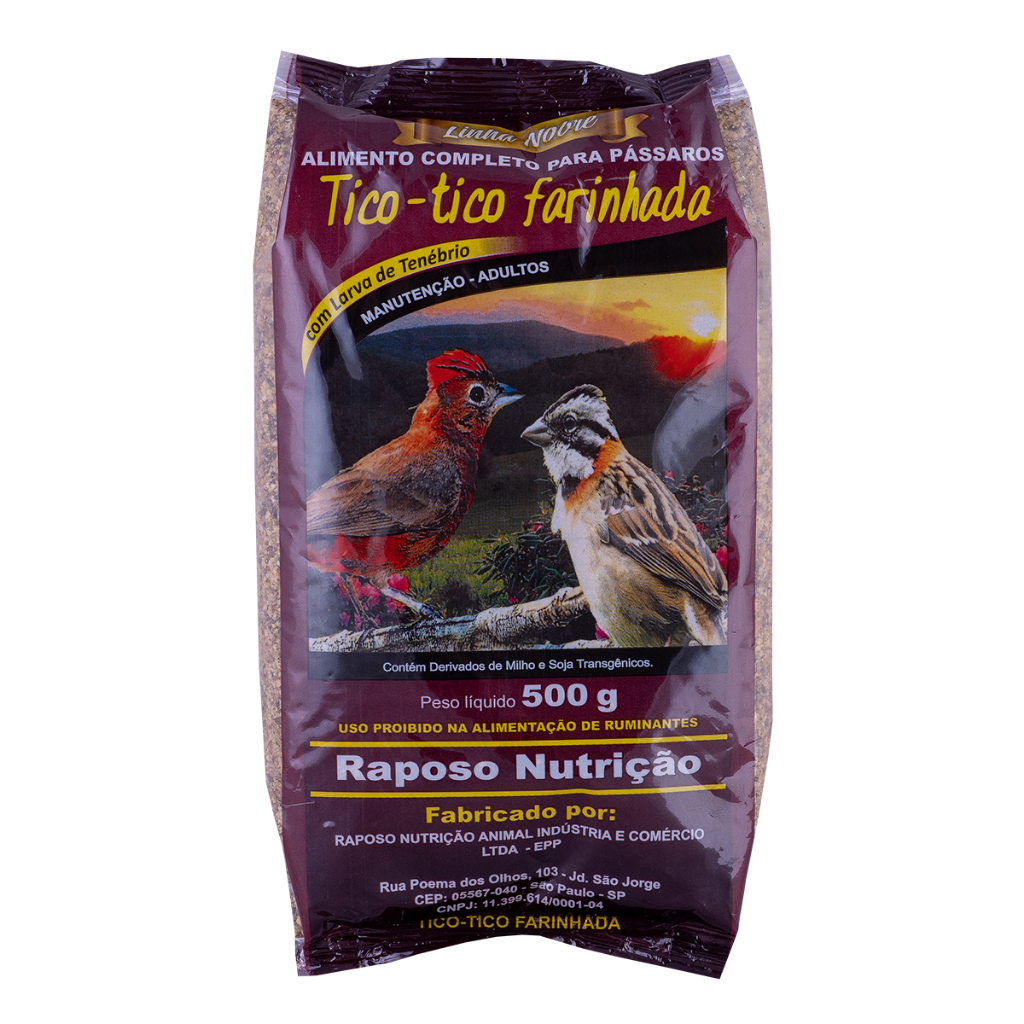 Alimento Completo para Tico-Tico Farinhada - 500g em Oferta na Shopee