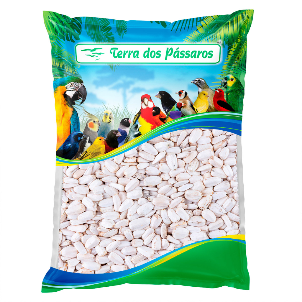 Girassol Branco para Pássaros - Semente - Psitacídeos - 400g em Oferta na Shopee