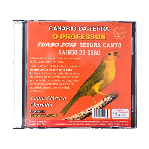 CD 1 - Canto para Canário da Terra - O Professor