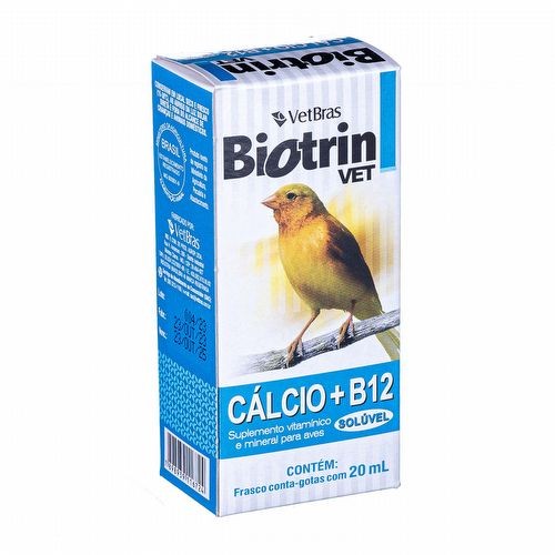 Biotrin Vet - Cálcio e B12 - solúvel - 20ml em Oferta na Shopee
