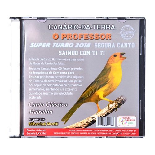 CD 4 - Canto para Canário da Terra - O Professor