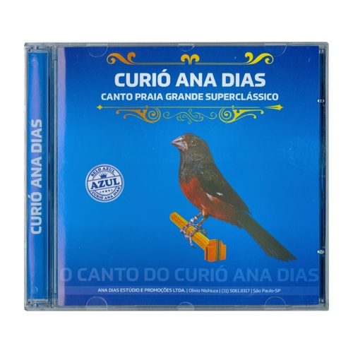 CD - Curió Ana Dias - Selo Azul