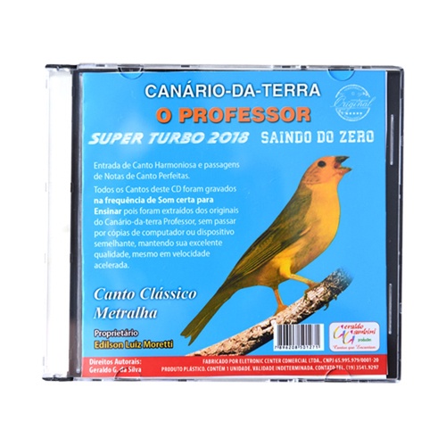 CD 8 - Canto para Canário da Terra - O Professor