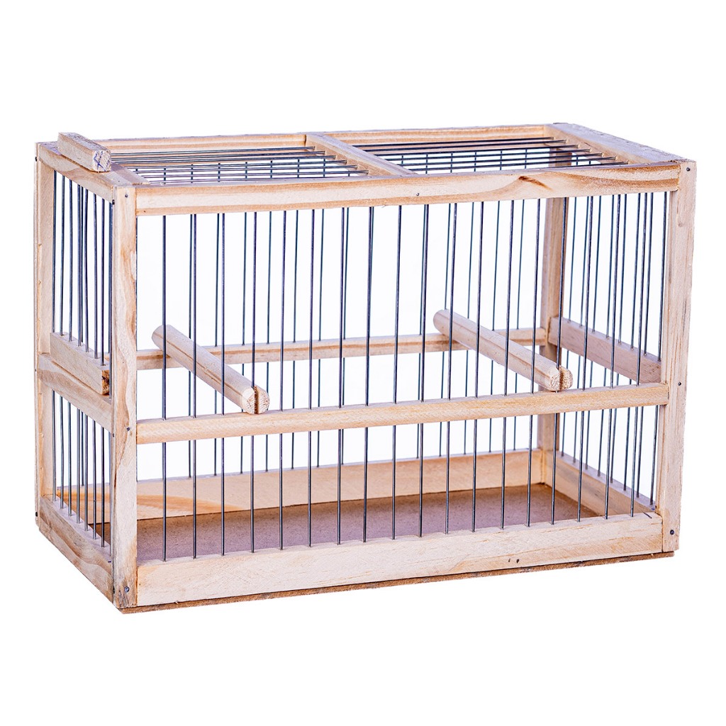 Transportador de Madeira para Pássaros - Pequeno em Oferta na Shopee