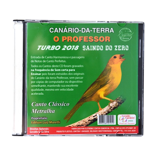 CD 7 - Canto para Canário da Terra - O Professor