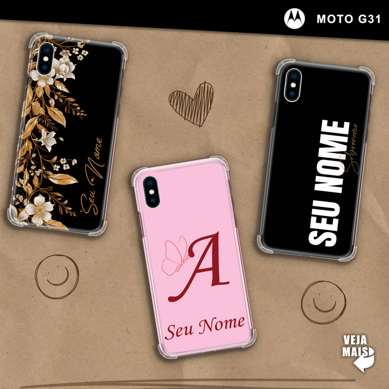 Capa Capinha - Motorola Moto G31 - Nome Personalizado em Oferta na Shopee
