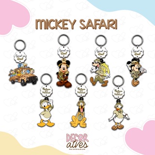 Mickey Safari - Chaveiro Personalizado MDF brilhoso Lembrancinha infantil em Oferta na Shopee