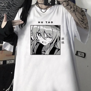 Camiseta Hu Tao Genshin Impact Unissex em Oferta na Shopee