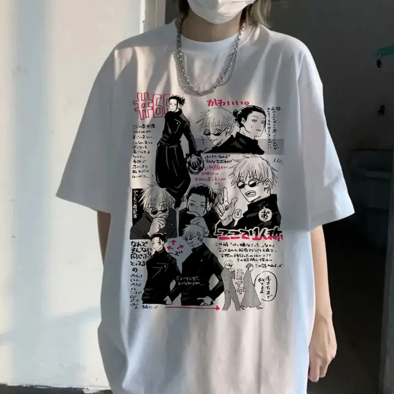 Camiseta Jujutsu Kaisen Geto e Gojo Anime e Manga