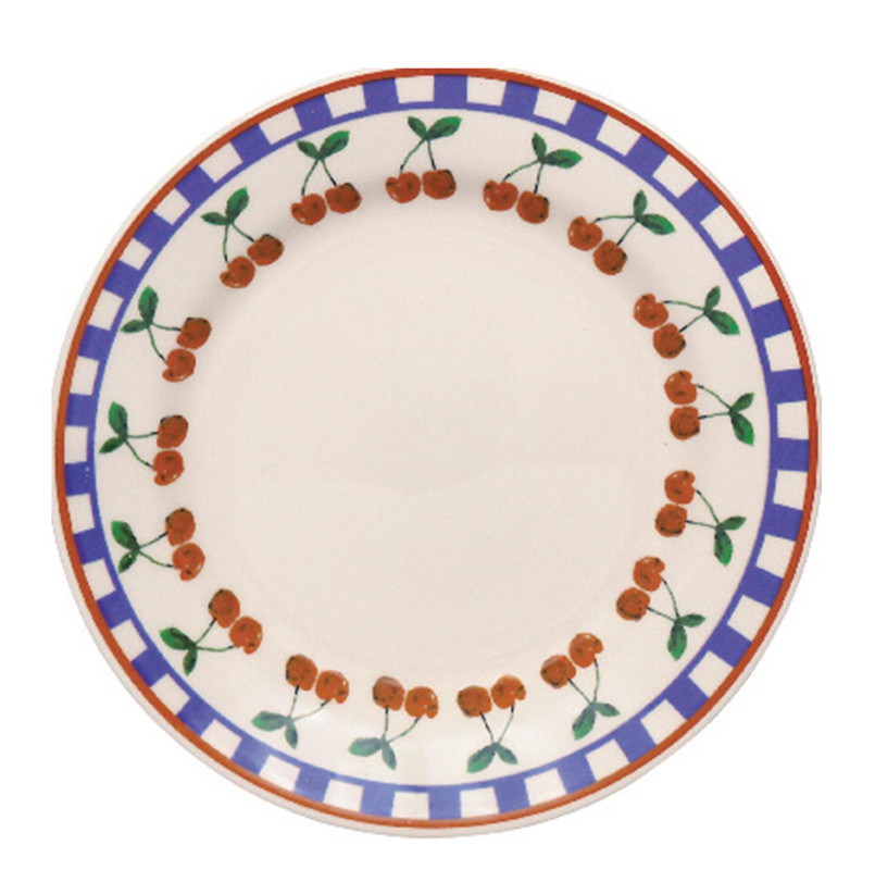 Donna Jardim de Cerejas Prato Raso 24 CM - Caixa C/ 12 Peças