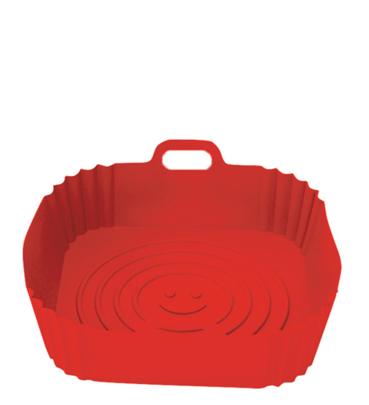 SILICONE - PANELA P/ AIR FRYER VERM. QUAD 20 X 4,5 CM