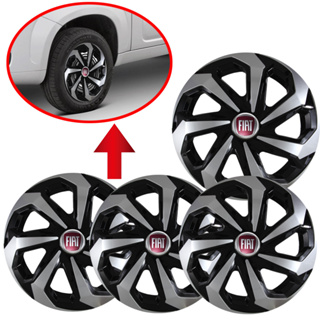 Kit 4 Calotas Esportivas aro 13/14/15 Spider Palio Mobi Weekend Attractive em Oferta na Shopee