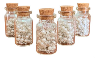 Terço No Potinho Porta Terço Vidro E Terço Em Perola em Oferta na Shopee