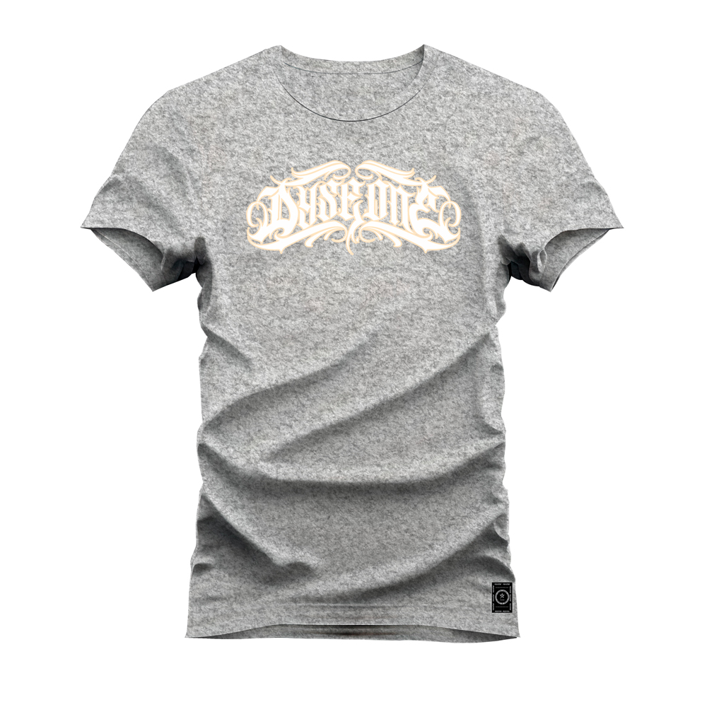 Camiseta Estampada Unissex Algodão Confortável Style Script