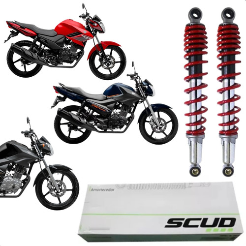 Par Amortecedor Traseiro Yamaha Fazer 150 Factor 125 E 150