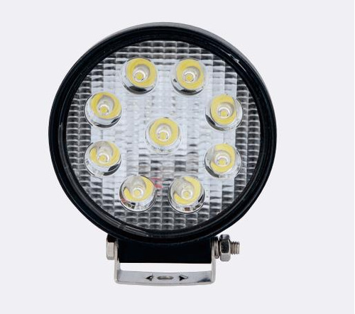Farol Milha 27w Redondo 9 Leds 12v 24v Universal Aaatop