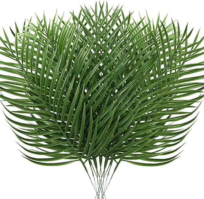 KIT C/10 Folha Artificial Verde Planta Alto Grau De Simulação Casa Reutilizável Decoração Ao Ar Livre - Envio Imediato