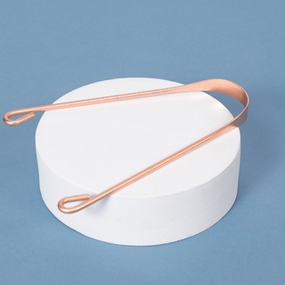 3 Uni Raspador Língua 100% Cobre Puro Higienizador Para Raspagem Lingual Higiene Saúde Bucal em Oferta na Shopee