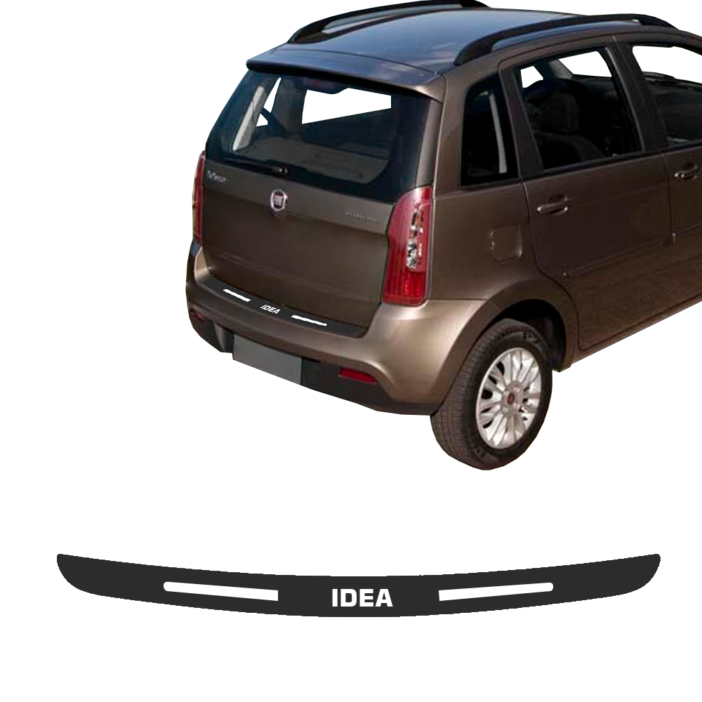 SOLEIRA DE PORTA MALA PARA CARRO ADESIVO FIAT IDEA  PERSONALIZADO