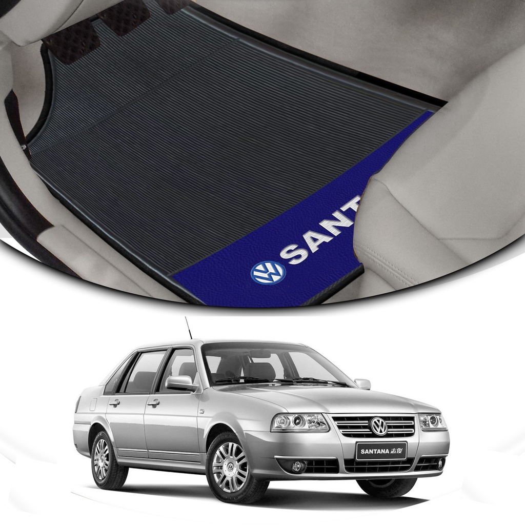 Tapete de borracha Base Azul 4 Peças Automotivo Volkswagen Santana