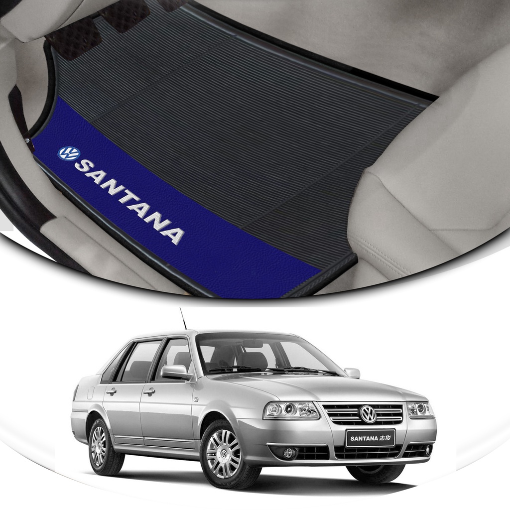 Tapete de borracha Lateral Azul 4 Peças Automotivo Volkswagen Santana
