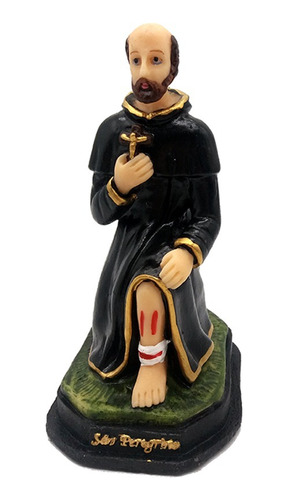 Imagem Em Resina De São Pelegrino Estatua Santo Peregrino