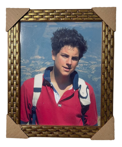 Quadro Beato Carlo Acutis Santo 30x25 Resinado Decorativo