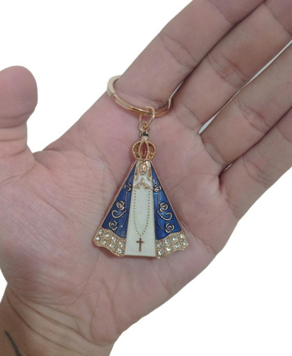 Chaveiro Católico Corpo De Nossa Senhora Aparecida Strass
