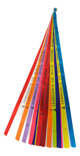100 Fitinhas Lembrancinha Nossa Senhora Aparecida Colorida